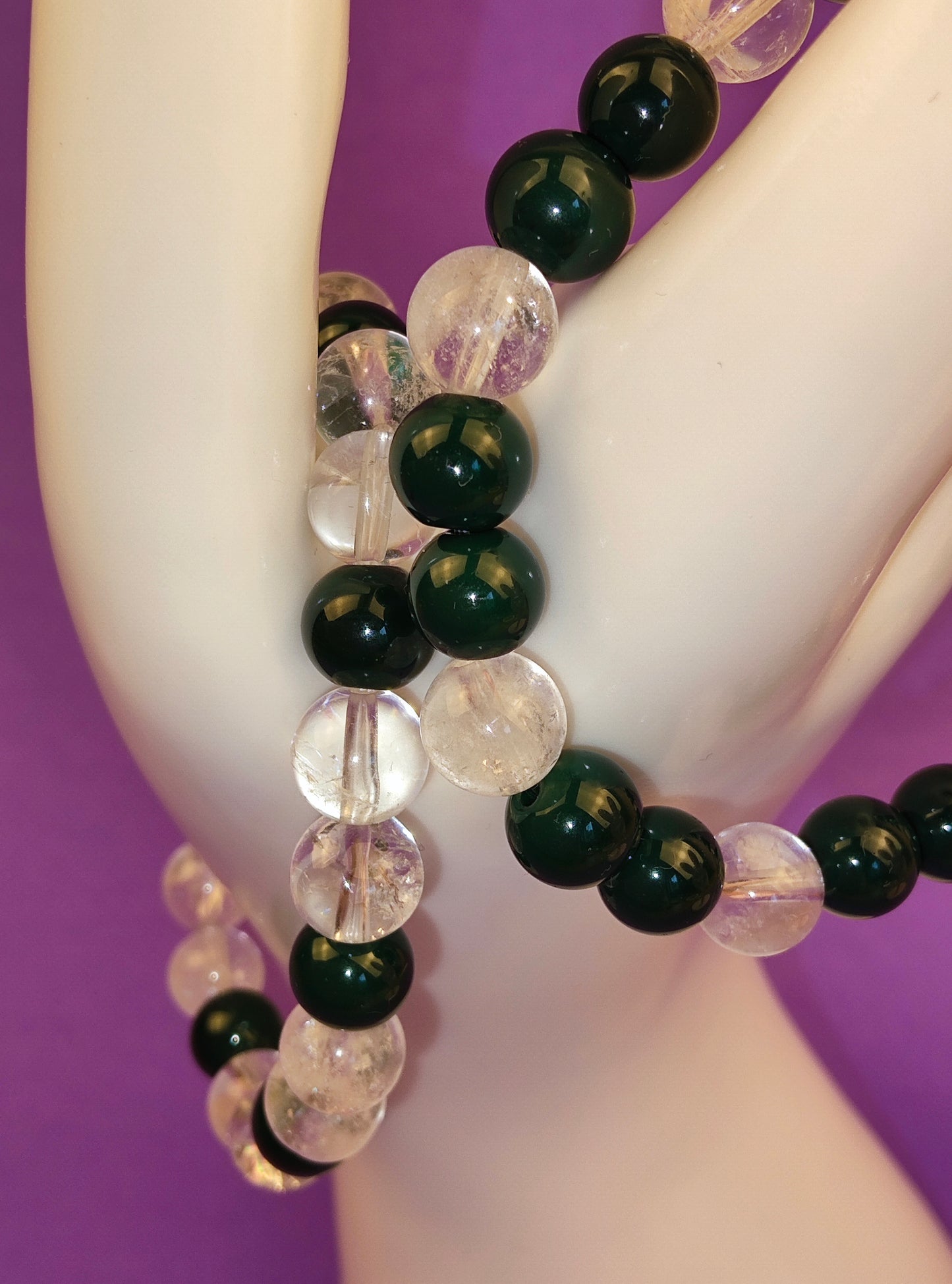 💫„Lichttanz“ – Glasperlen-Armband